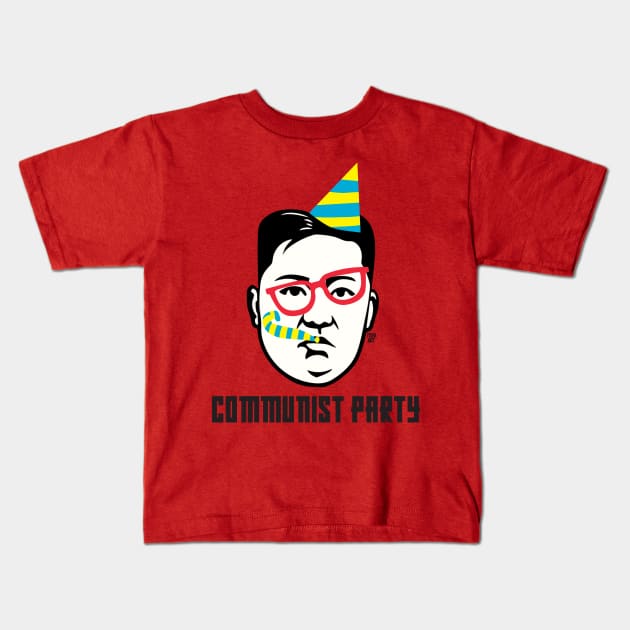 COMMUNIST PARTY Kids T-Shirt by toddgoldmanart